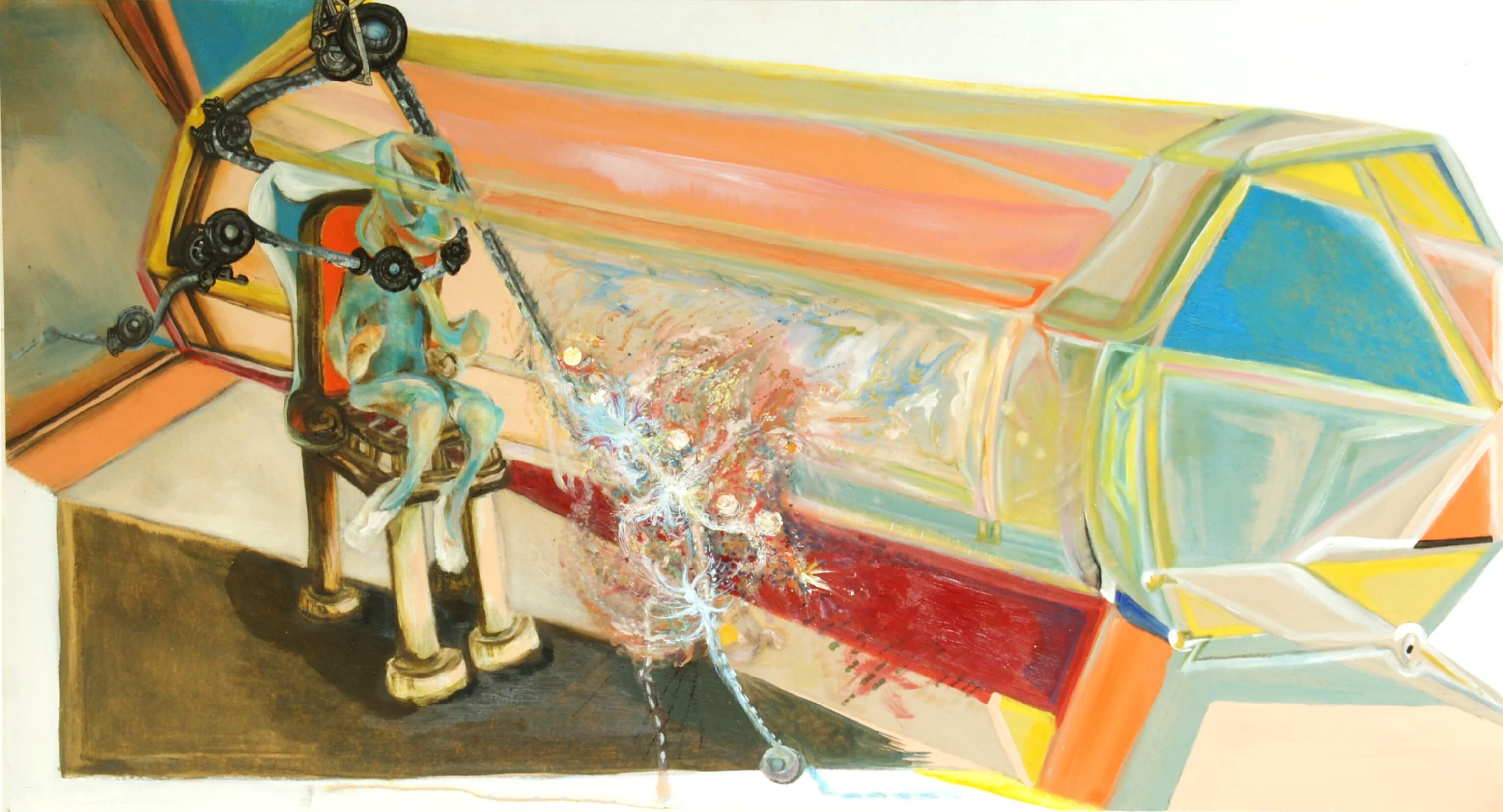 painting 3d retro colors orange FRAGMENT boning art janice ys jmmys