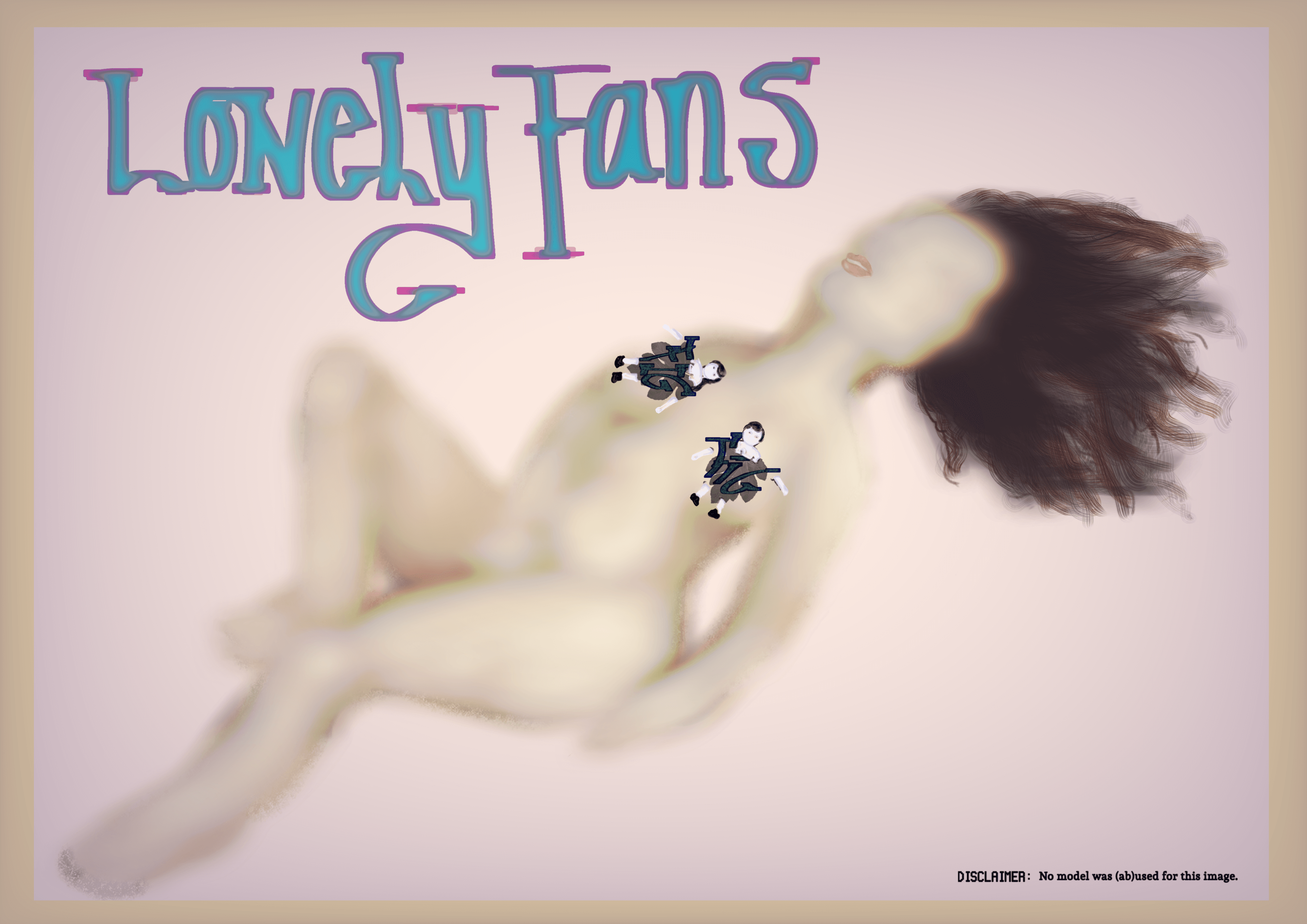 lonely fans original illustration art janice ys only fans figs blur pastel laying lady female
