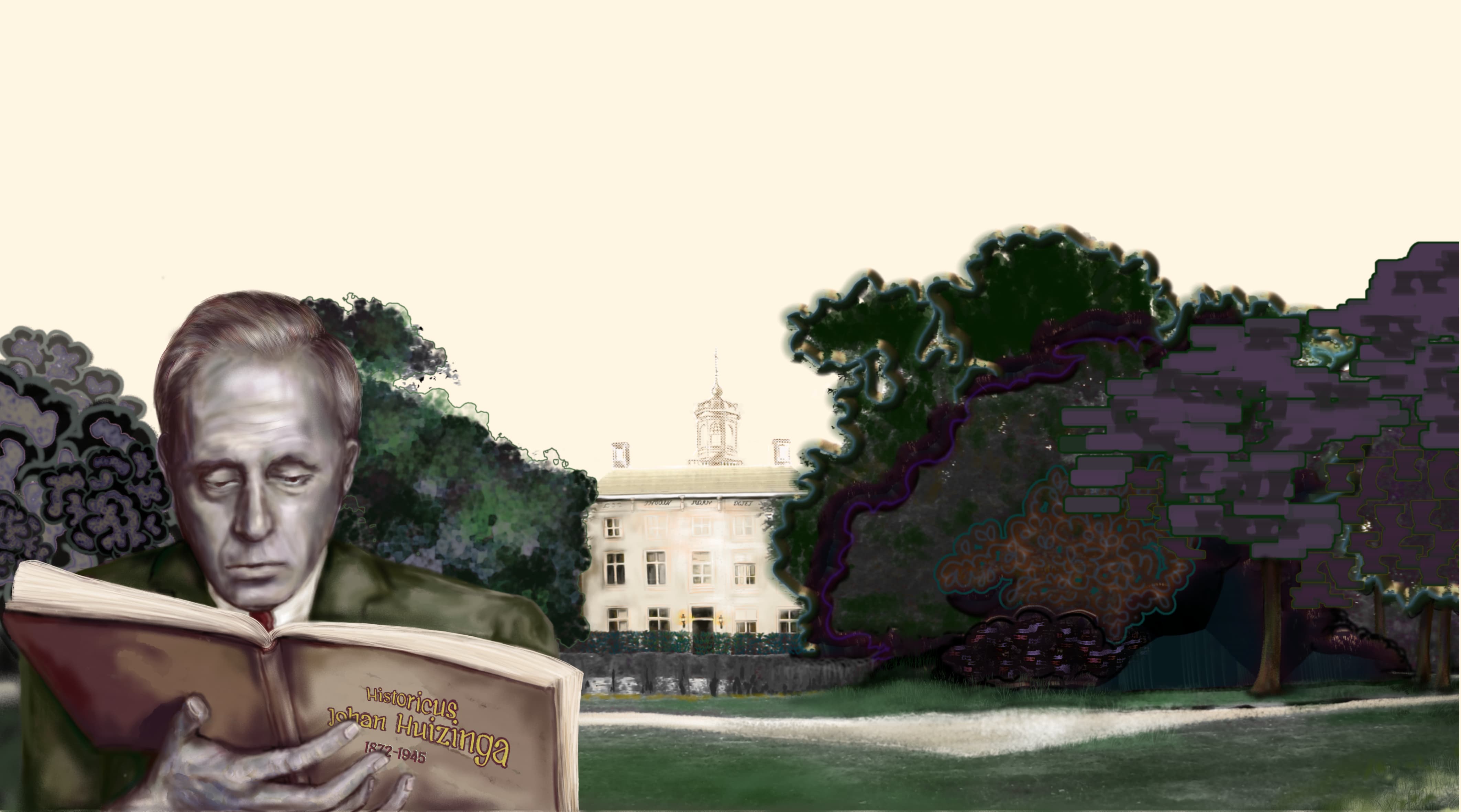 Historicus Johan Huizinga, Middelburg art stadtekening middelburg 2023 park torenvliedt